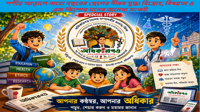 শশীর আড়ালে বারো বছরের ছেলের নীরব যুদ্ধ: বিদ্রোহ, বিষণ্ণতা ও এক কিশোর মনের অদেখা সংকট